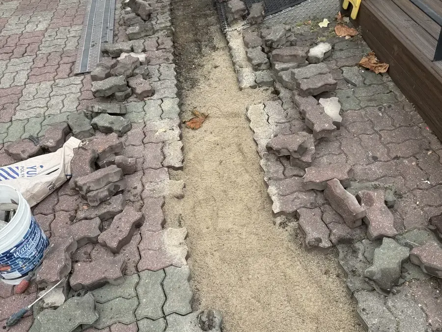 보도블럭교체 시공 사진